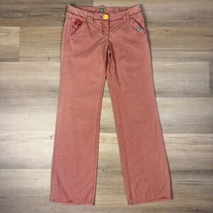 Anthropologie ett twa Dusty Pink Straight Leg Pants, Size 2